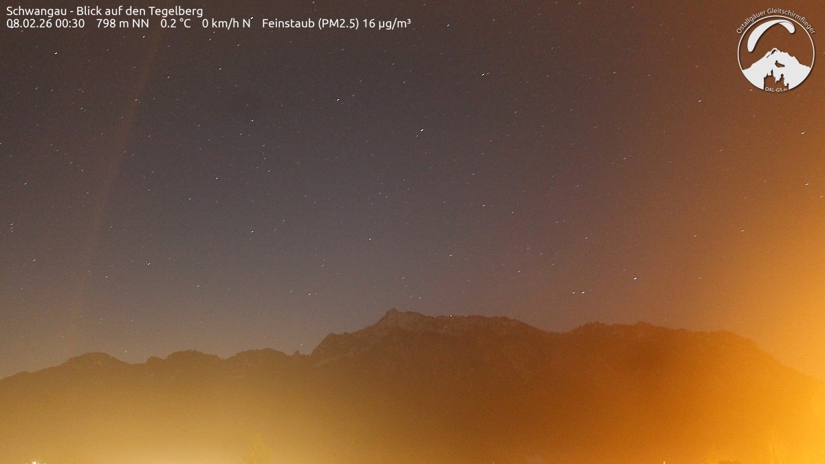 Archiv Foto Webcam Schwangau: Tegelberg-Blick