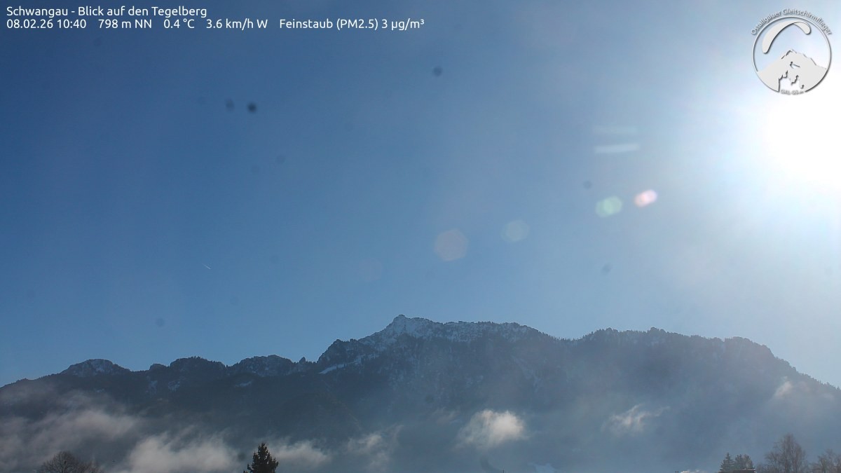 Archiv Foto Webcam Schwangau: Tegelberg-Blick
