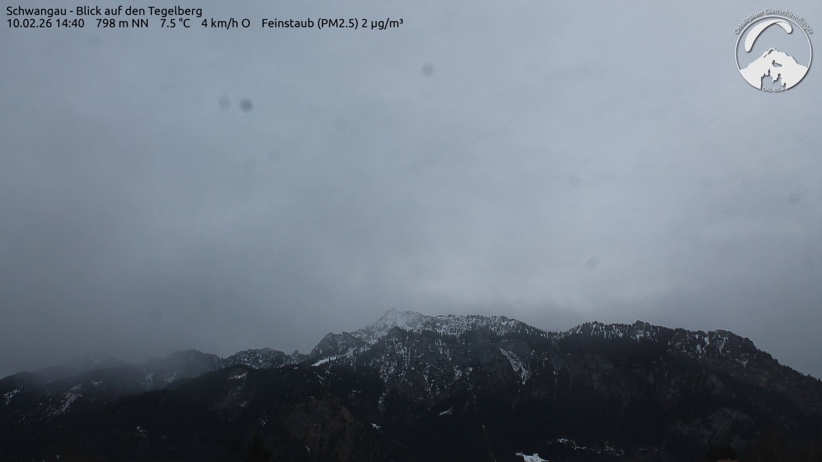 Archiv Foto Webcam Schwangau: Tegelberg-Blick