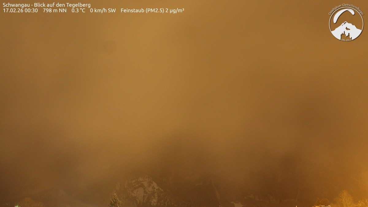 Archiv Foto Webcam Schwangau: Tegelberg-Blick