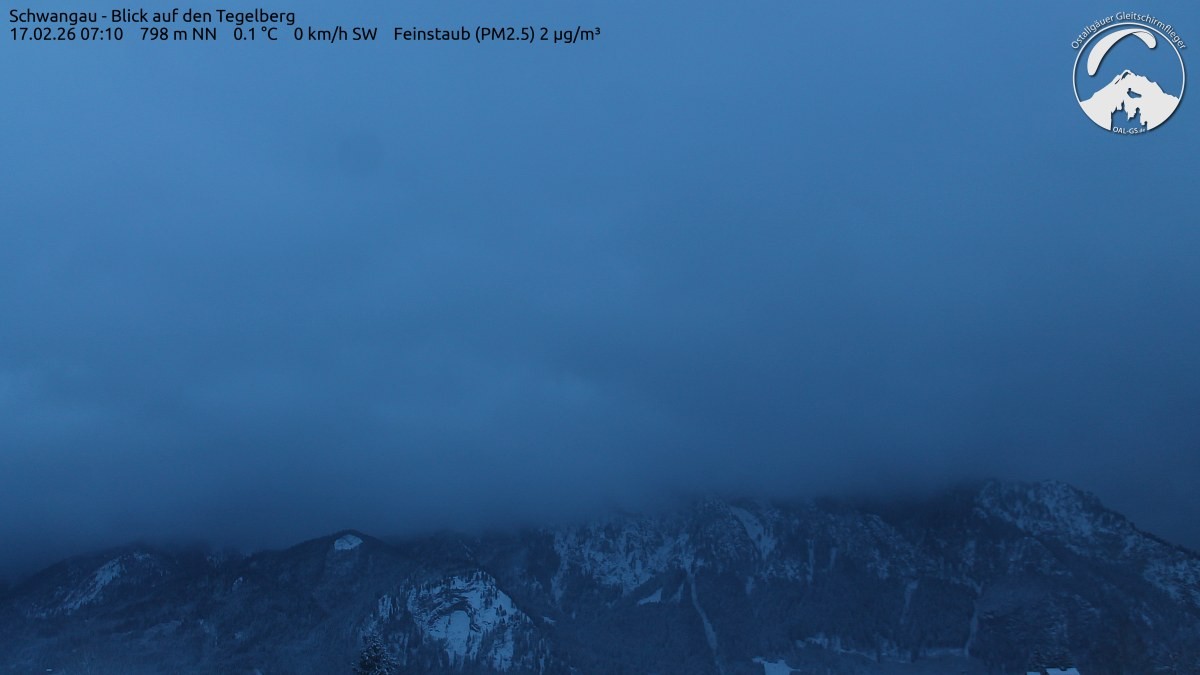 Archiv Foto Webcam Schwangau: Tegelberg-Blick