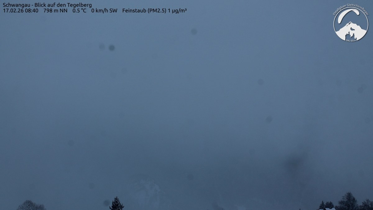 Archiv Foto Webcam Schwangau: Tegelberg-Blick