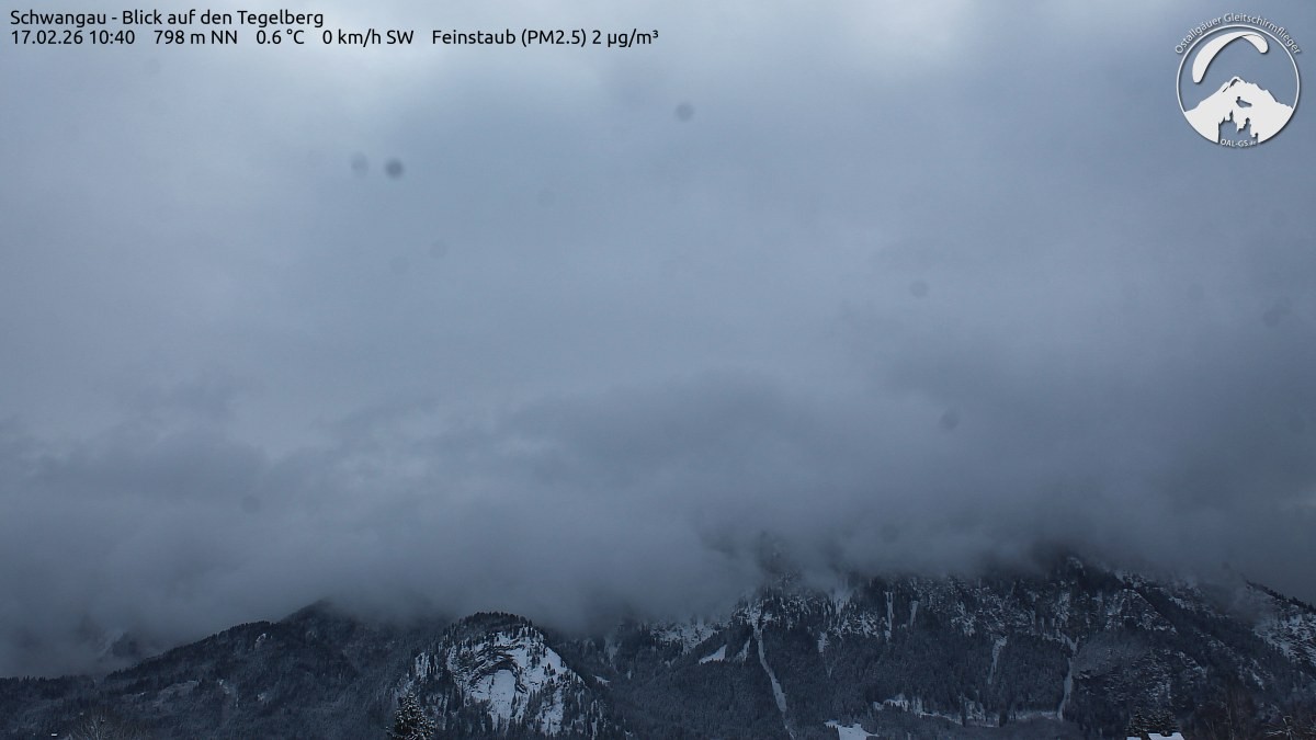 Archiv Foto Webcam Schwangau: Tegelberg-Blick