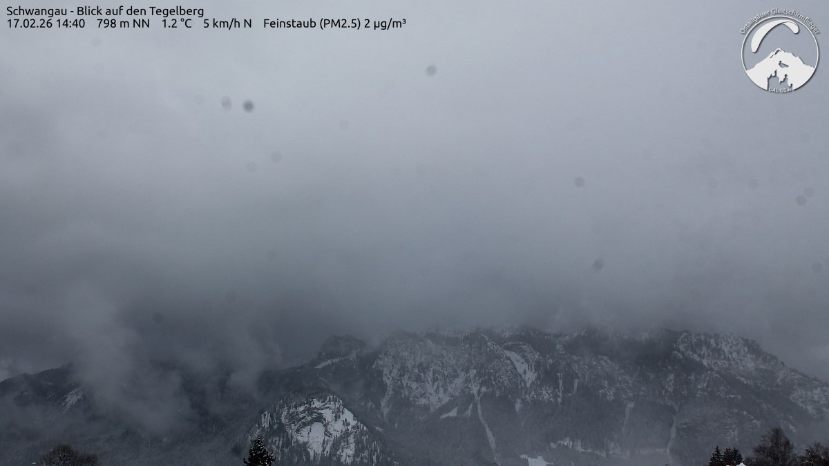 Archiv Foto Webcam Schwangau: Tegelberg-Blick