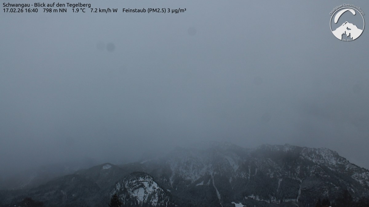 Archiv Foto Webcam Schwangau: Tegelberg-Blick