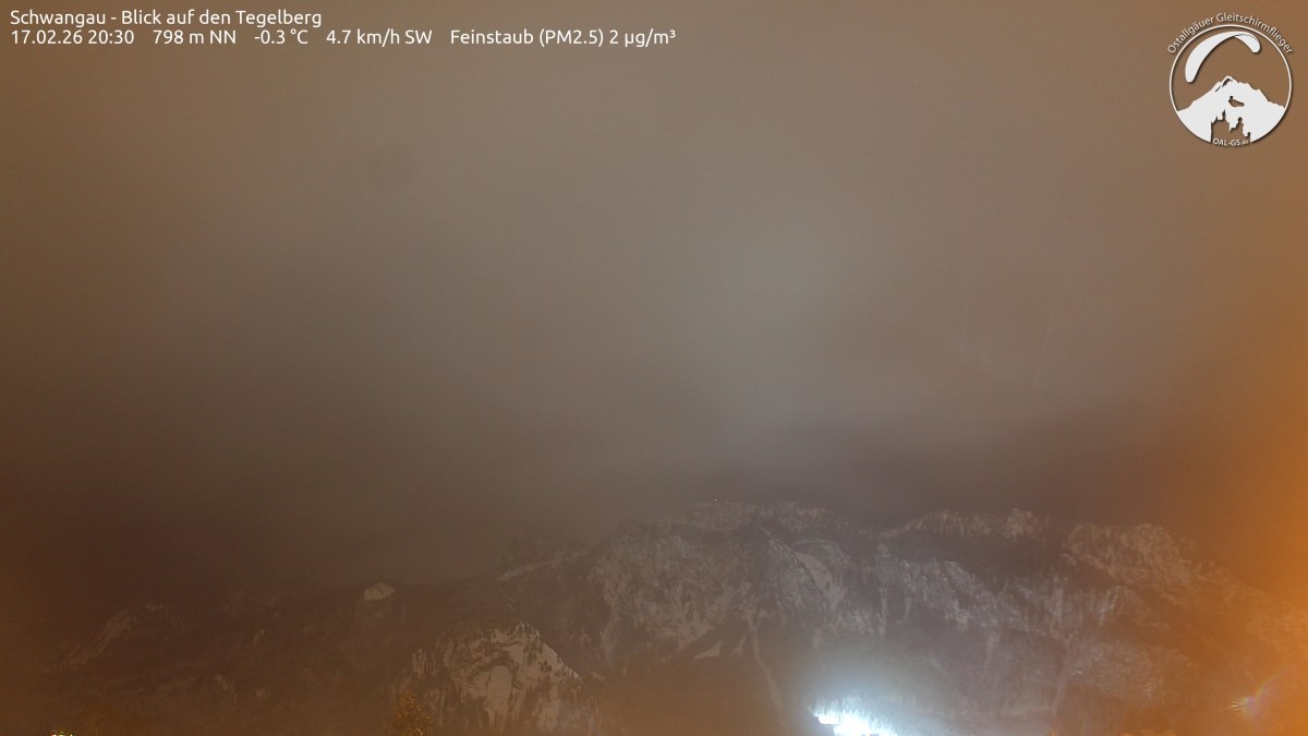 Archiv Foto Webcam Schwangau: Tegelberg-Blick