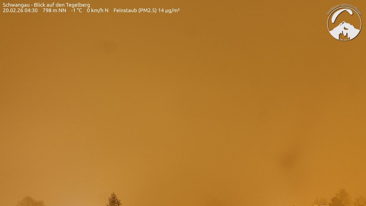 Archiv Foto Webcam Schwangau: Tegelberg-Blick