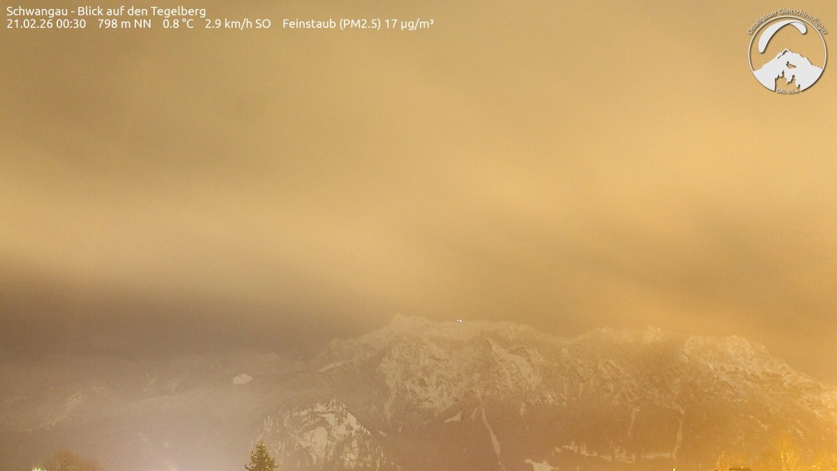 Archiv Foto Webcam Schwangau: Tegelberg-Blick