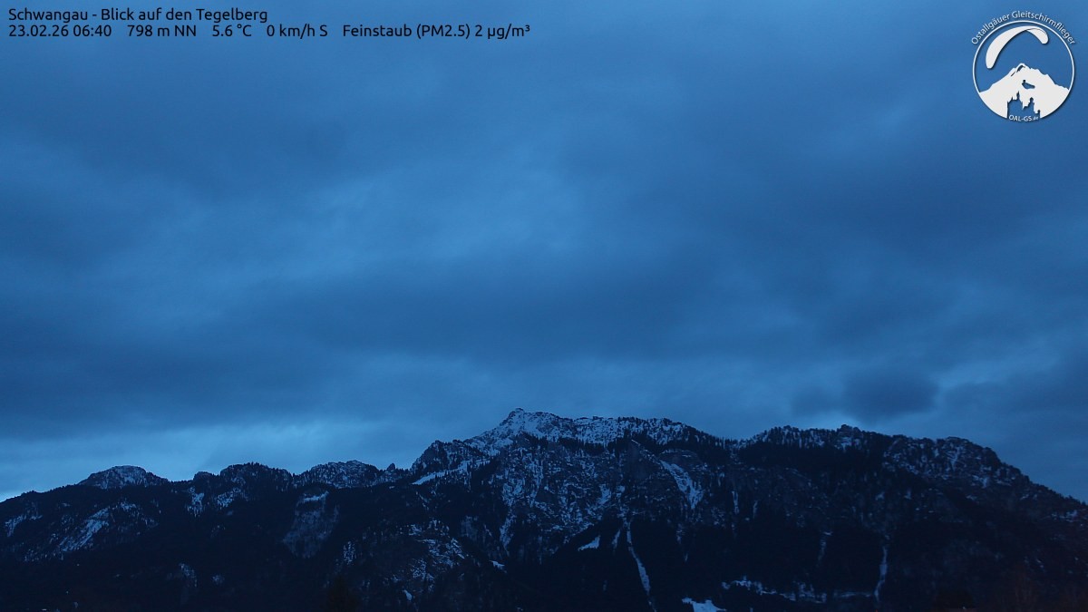 Archiv Foto Webcam Schwangau: Tegelberg-Blick