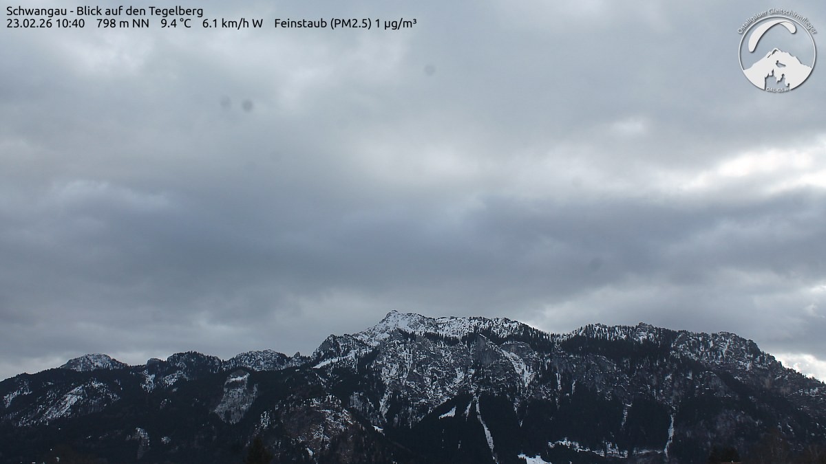 Archiv Foto Webcam Schwangau: Tegelberg-Blick
