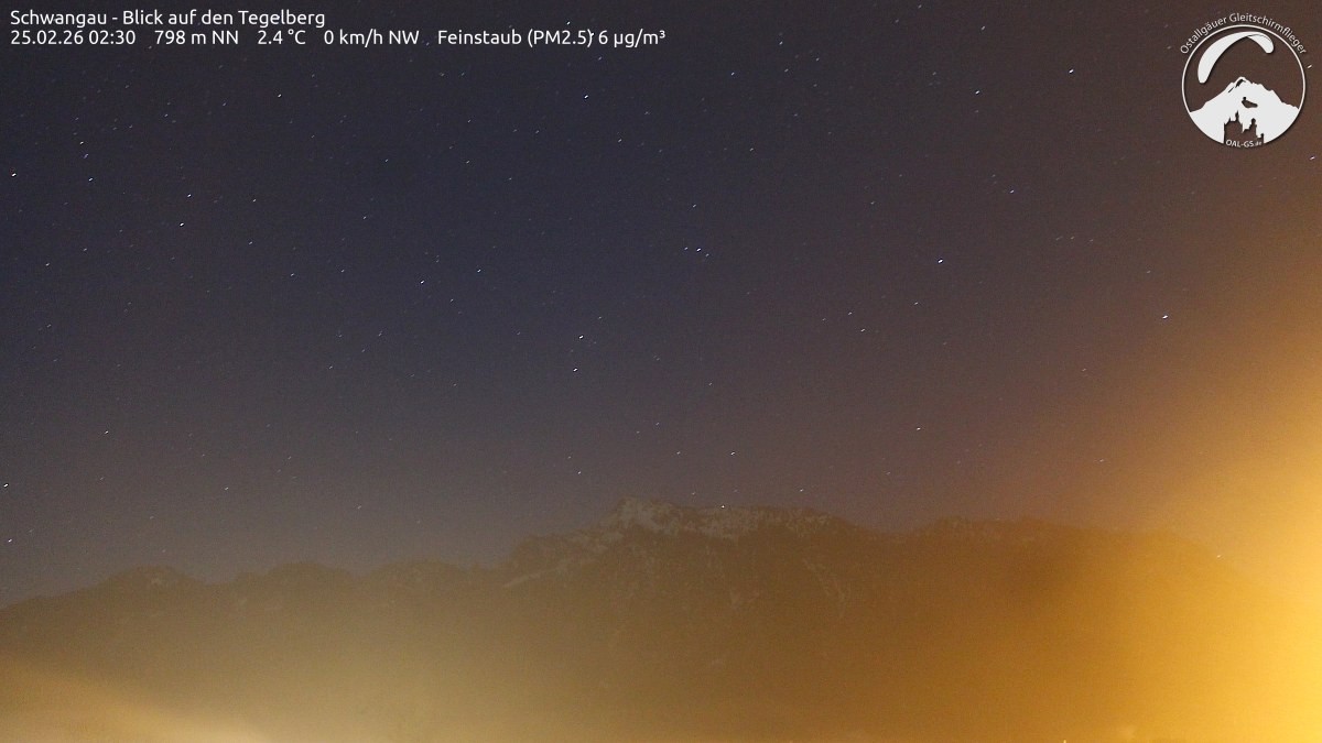 Archiv Foto Webcam Schwangau: Tegelberg-Blick