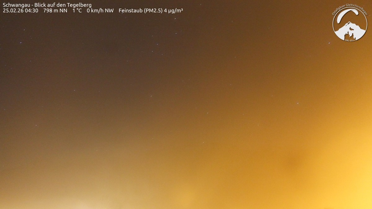 Archiv Foto Webcam Schwangau: Tegelberg-Blick