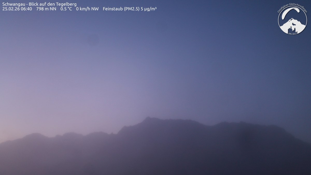 Archiv Foto Webcam Schwangau: Tegelberg-Blick