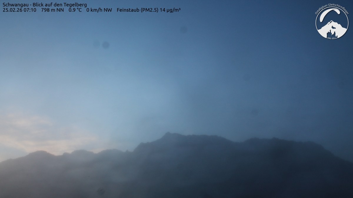 Archiv Foto Webcam Schwangau: Tegelberg-Blick