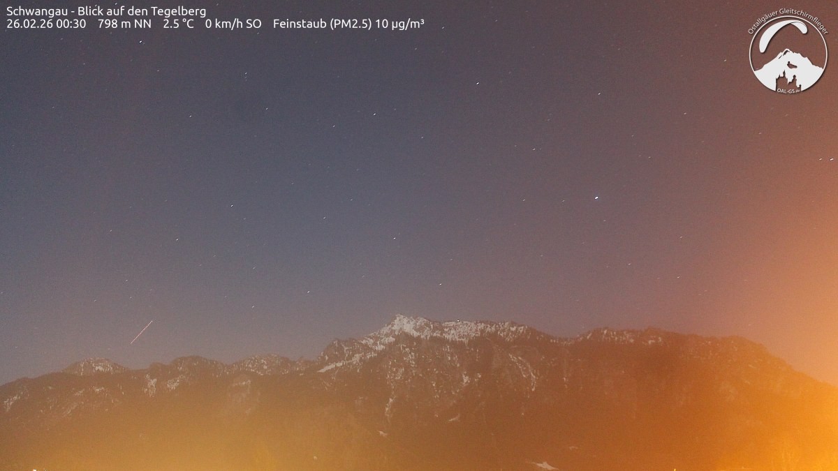Archiv Foto Webcam Schwangau: Tegelberg-Blick