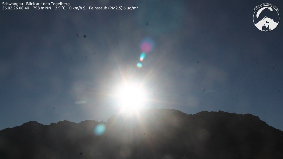 Archiv Foto Webcam Schwangau: Tegelberg-Blick