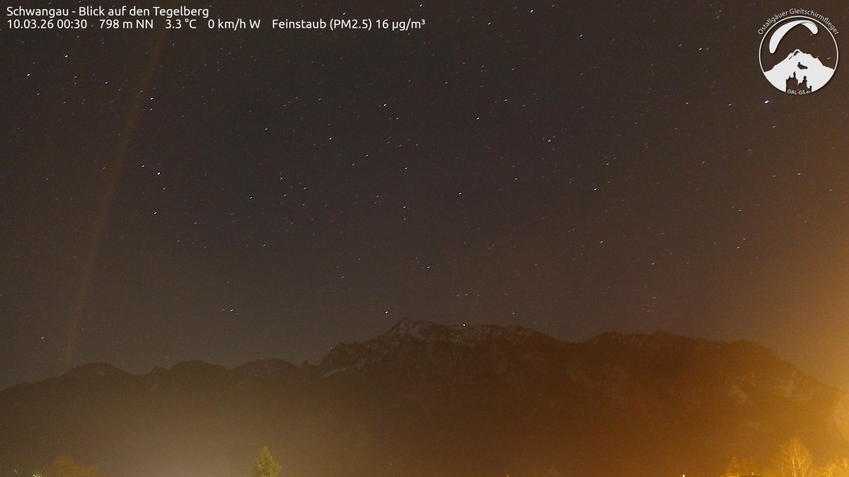 Archiv Foto Webcam Schwangau: Tegelberg-Blick