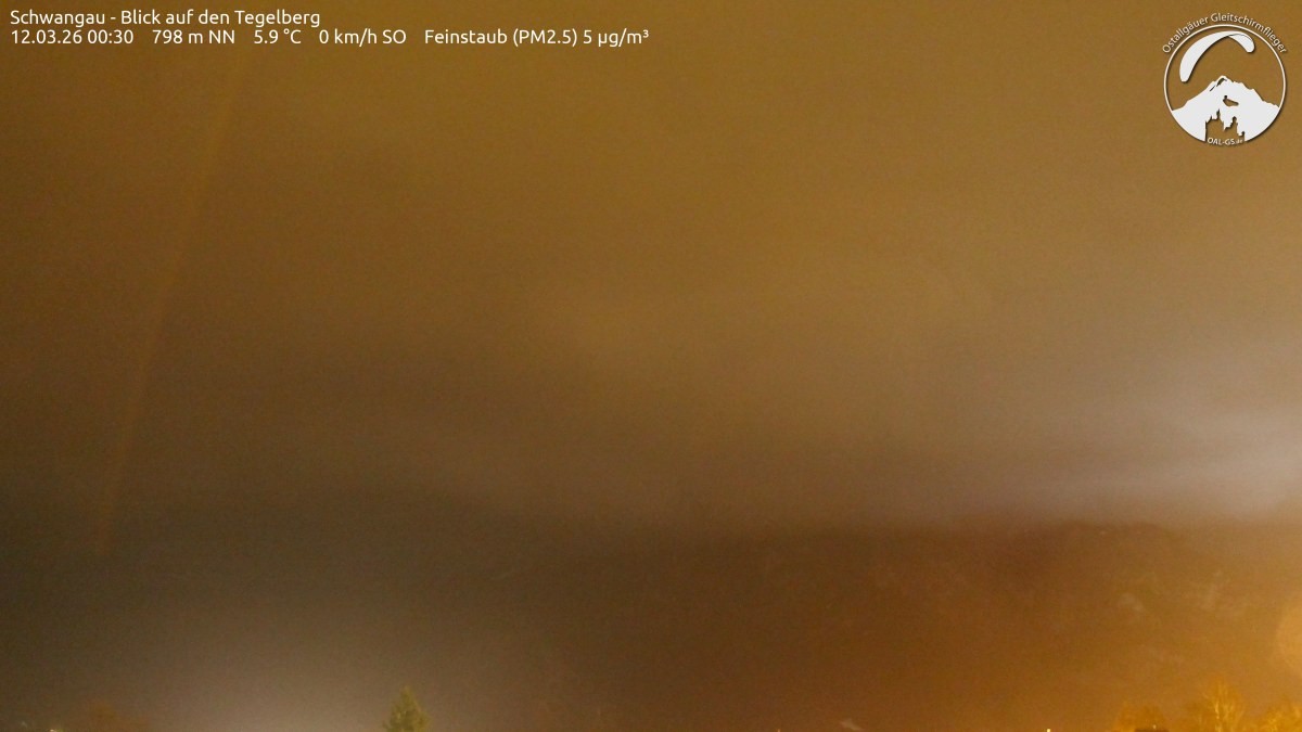 Archiv Foto Webcam Schwangau: Tegelberg-Blick