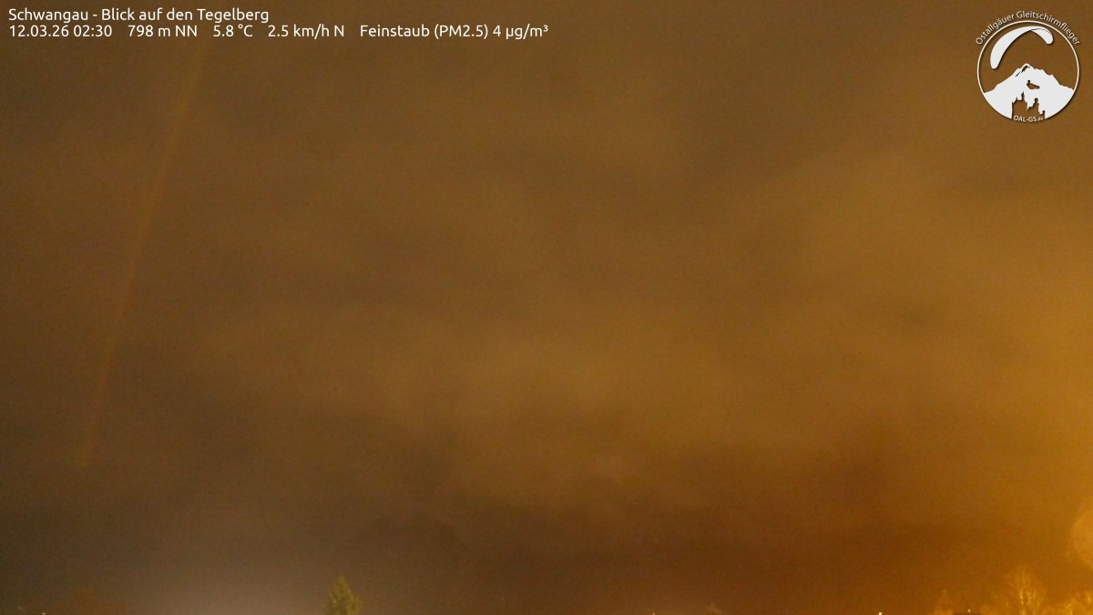 Archiv Foto Webcam Schwangau: Tegelberg-Blick