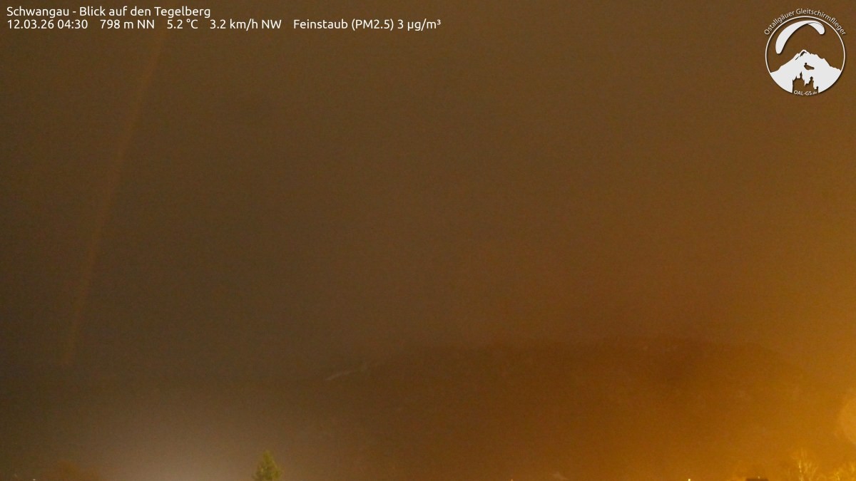 Archiv Foto Webcam Schwangau: Tegelberg-Blick