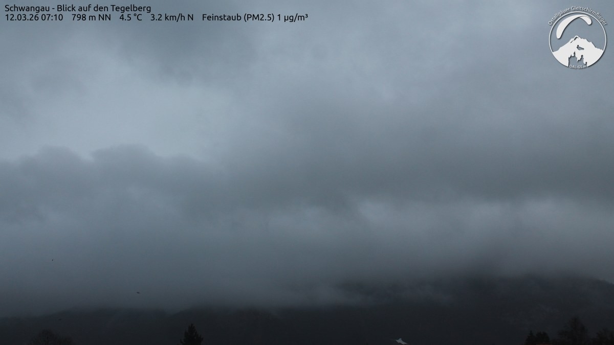 Archiv Foto Webcam Schwangau: Tegelberg-Blick