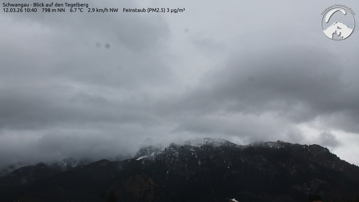 Archiv Foto Webcam Schwangau: Tegelberg-Blick