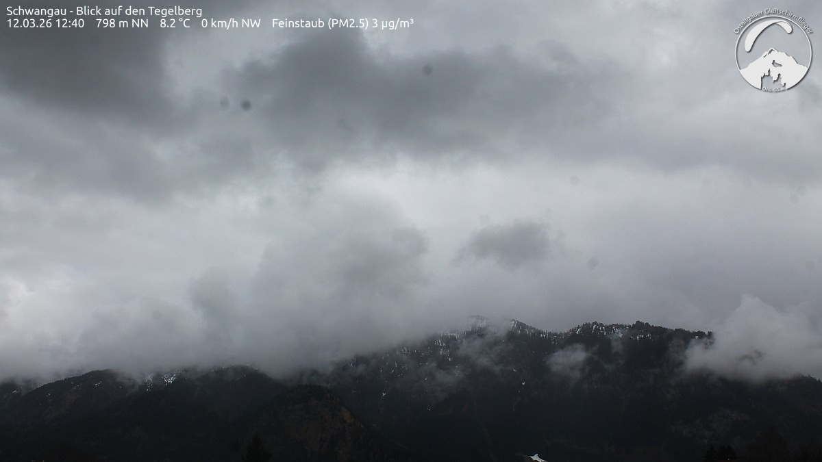 Archiv Foto Webcam Schwangau: Tegelberg-Blick