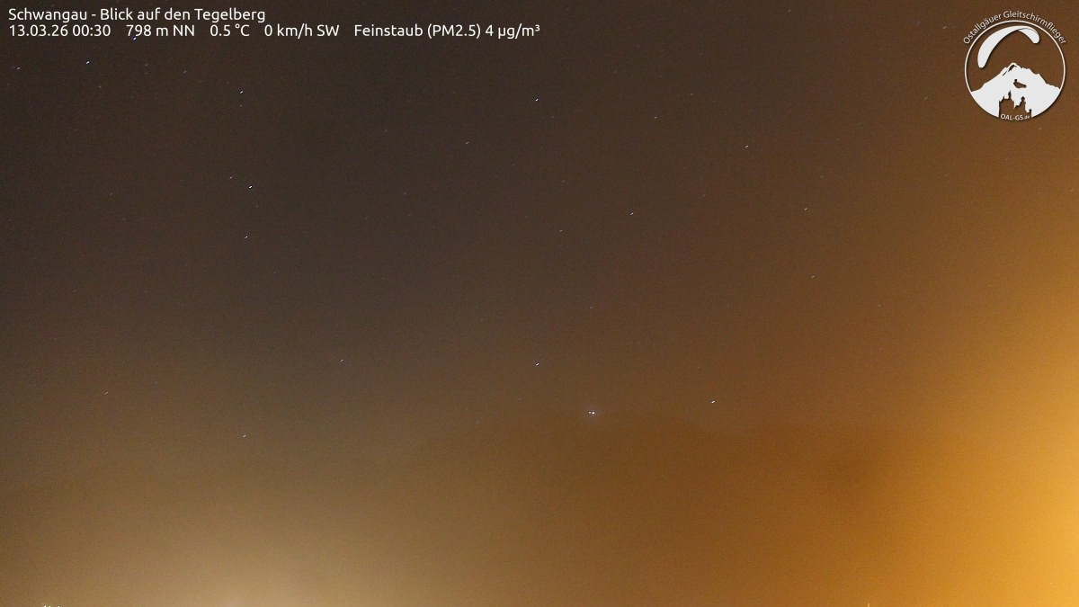 Archiv Foto Webcam Schwangau: Tegelberg-Blick