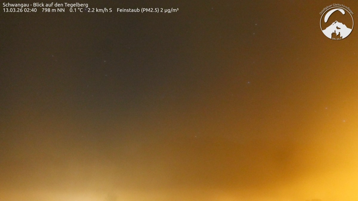 Archiv Foto Webcam Schwangau: Tegelberg-Blick