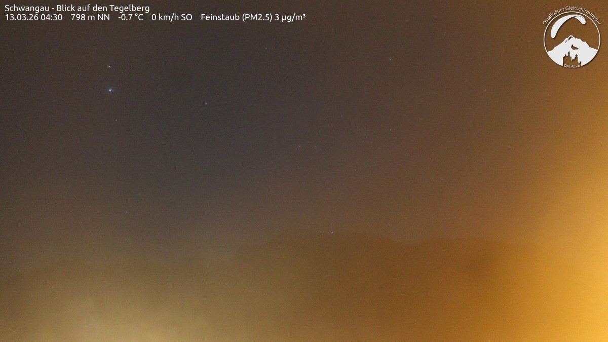 Archiv Foto Webcam Schwangau: Tegelberg-Blick