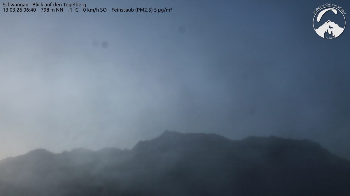 Archiv Foto Webcam Schwangau: Tegelberg-Blick