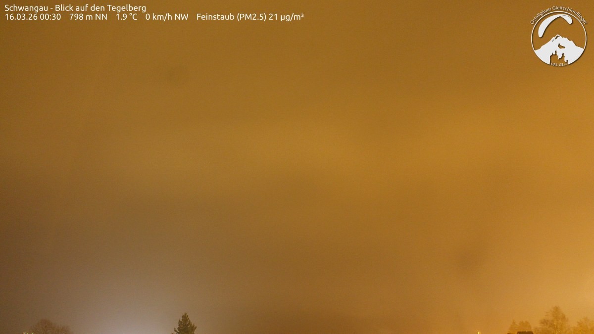 Archiv Foto Webcam Schwangau: Tegelberg-Blick