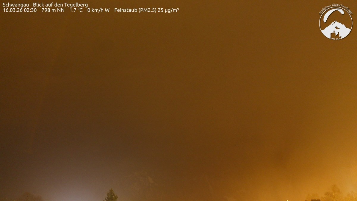 Archiv Foto Webcam Schwangau: Tegelberg-Blick