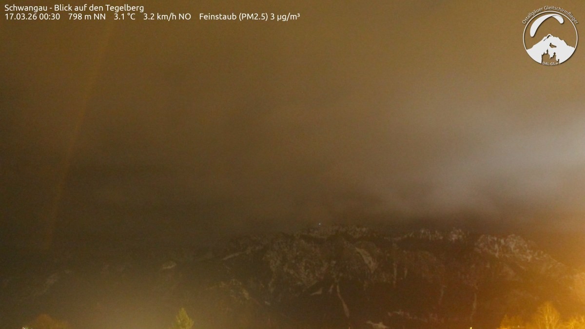 Archiv Foto Webcam Schwangau: Tegelberg-Blick