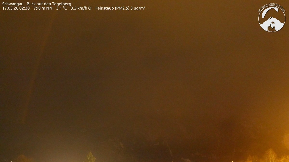 Archiv Foto Webcam Schwangau: Tegelberg-Blick