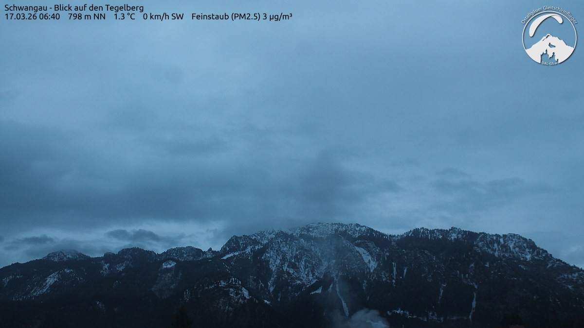 Archiv Foto Webcam Schwangau: Tegelberg-Blick