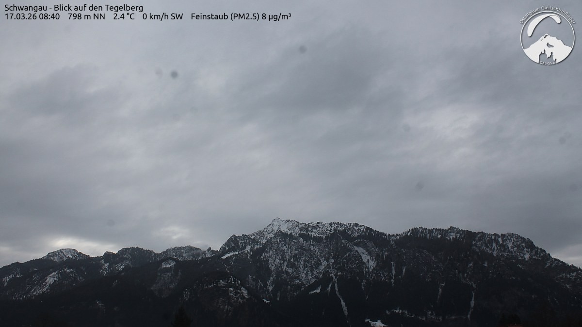 Archiv Foto Webcam Schwangau: Tegelberg-Blick
