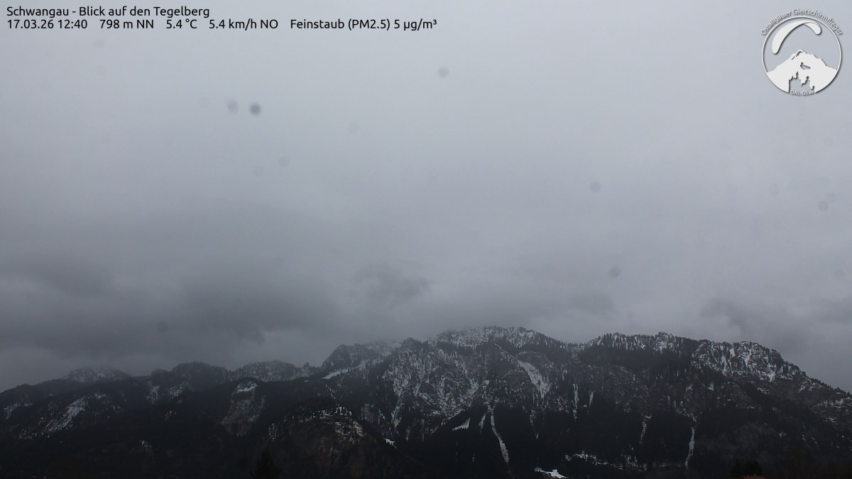 Archiv Foto Webcam Schwangau: Tegelberg-Blick