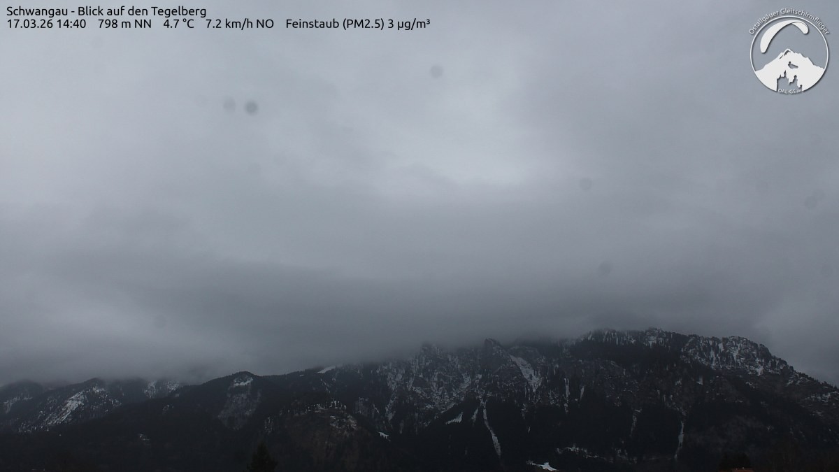 Archiv Foto Webcam Schwangau: Tegelberg-Blick