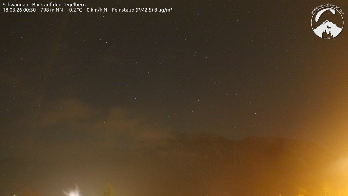 Archiv Foto Webcam Schwangau: Tegelberg-Blick