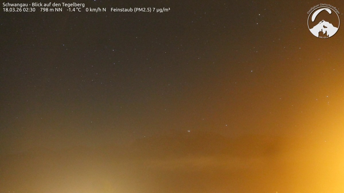 Archiv Foto Webcam Schwangau: Tegelberg-Blick