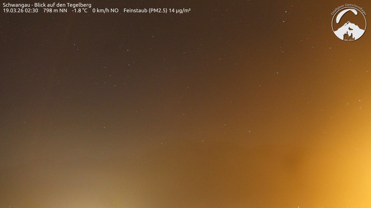 Archiv Foto Webcam Schwangau: Tegelberg-Blick