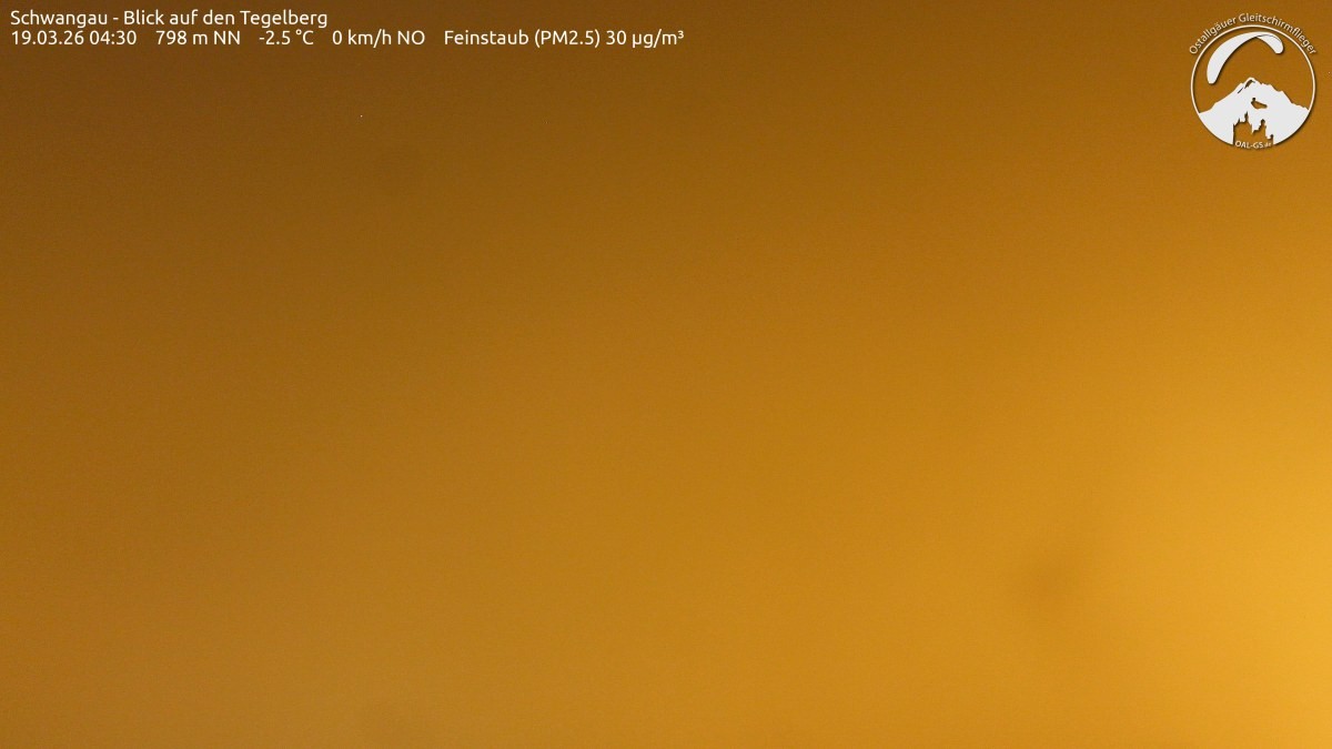 Archiv Foto Webcam Schwangau: Tegelberg-Blick