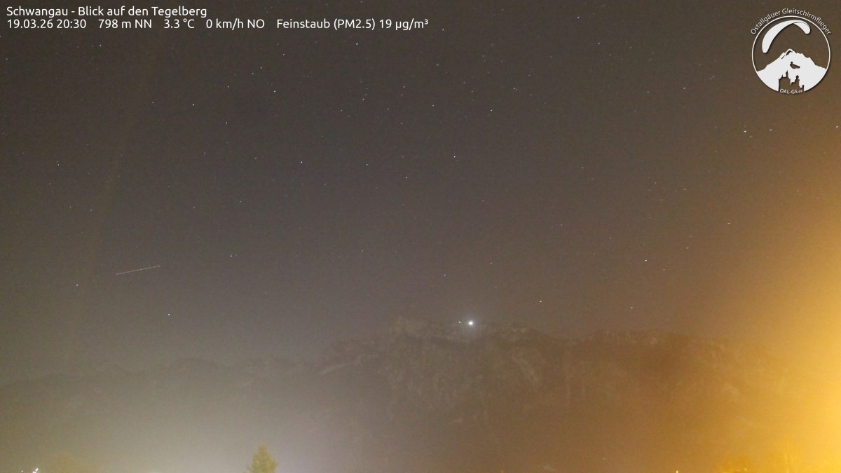 Archiv Foto Webcam Schwangau: Tegelberg-Blick