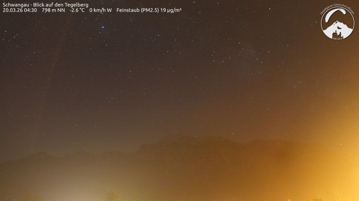 Archiv Foto Webcam Schwangau: Tegelberg-Blick