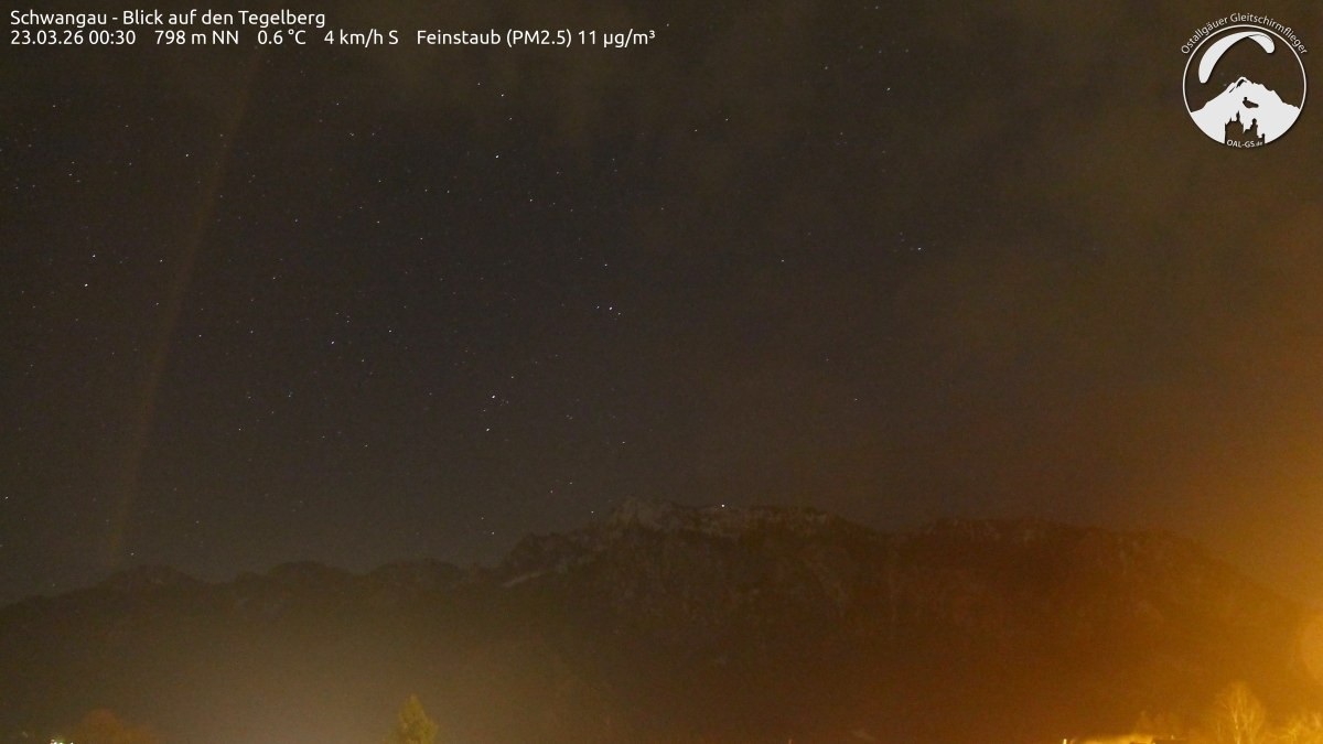Archiv Foto Webcam Schwangau: Tegelberg-Blick