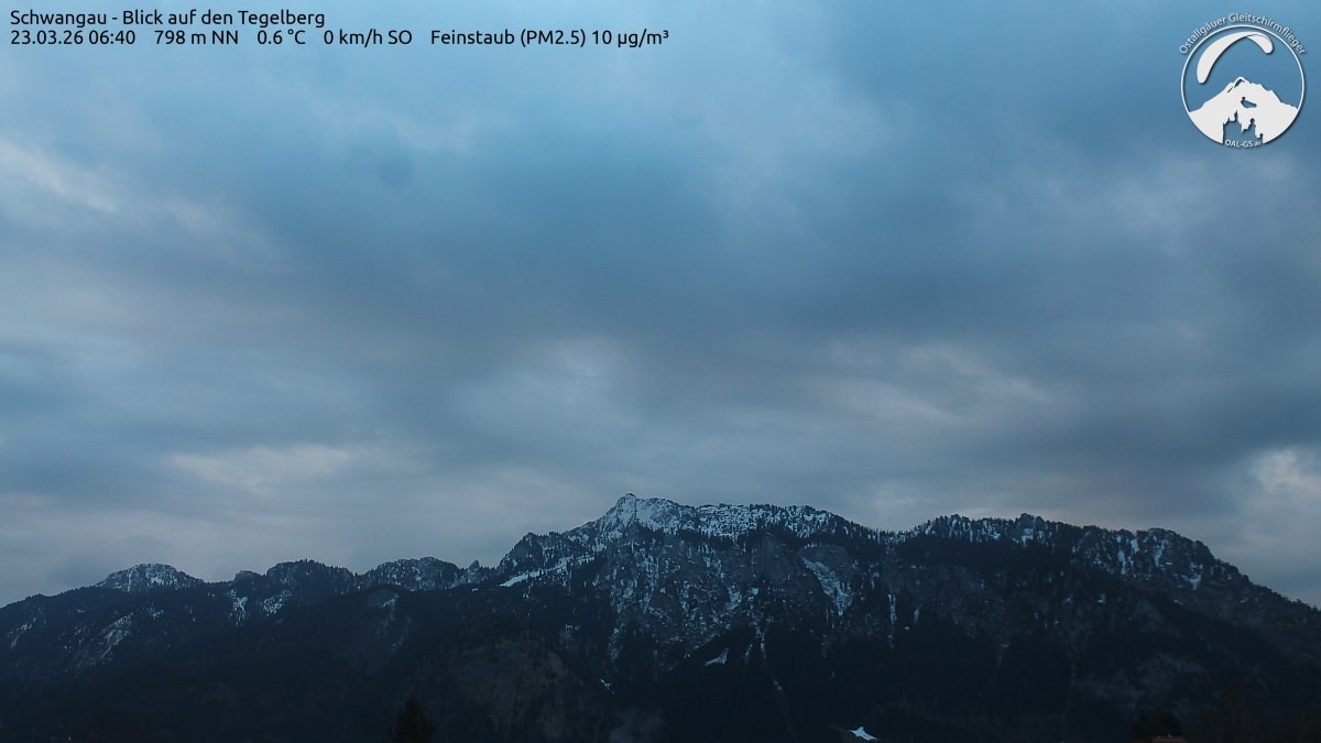 Archiv Foto Webcam Schwangau: Tegelberg-Blick
