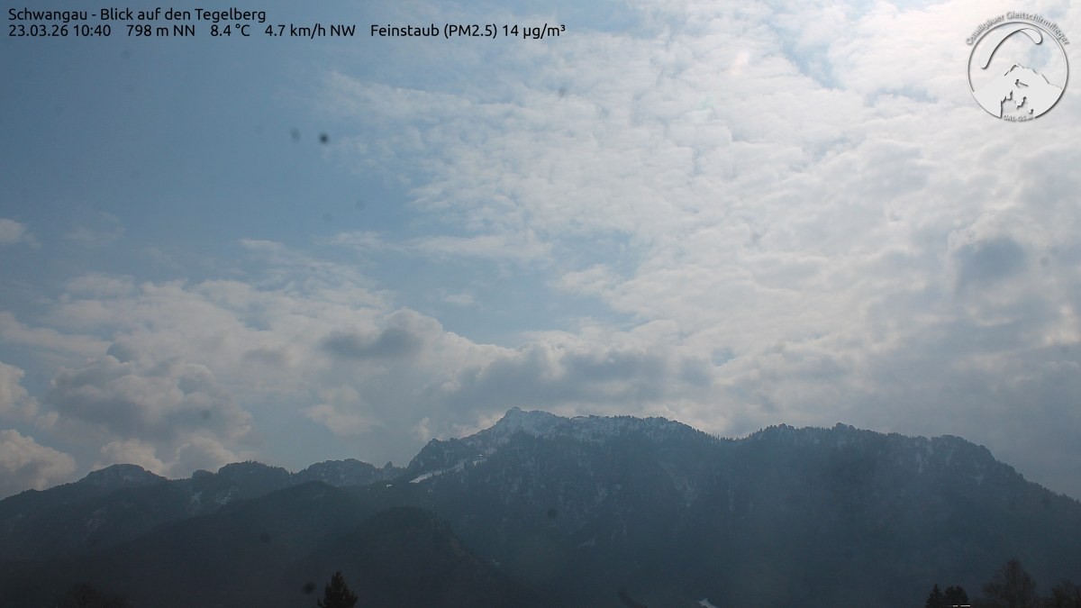 Archiv Foto Webcam Schwangau: Tegelberg-Blick
