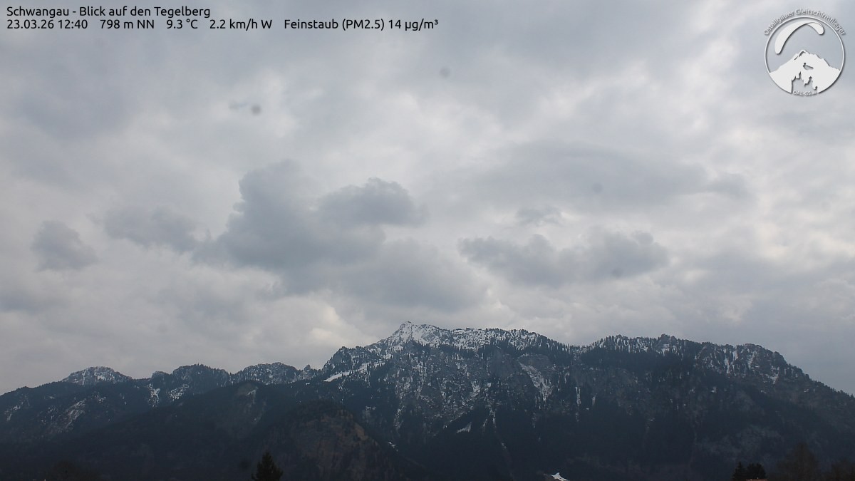 Archiv Foto Webcam Schwangau: Tegelberg-Blick