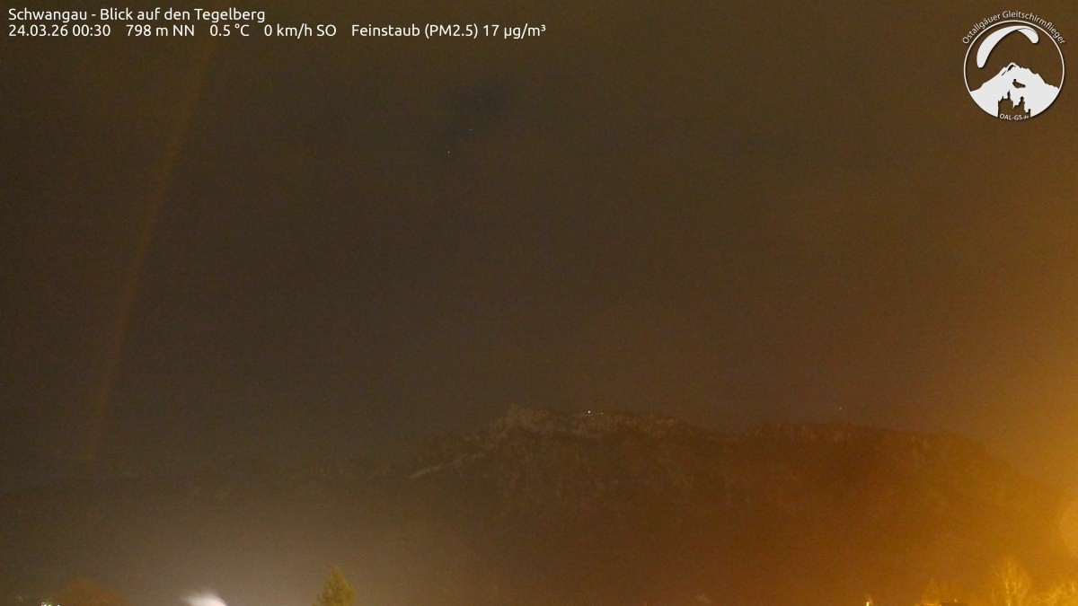 Archiv Foto Webcam Schwangau: Tegelberg-Blick